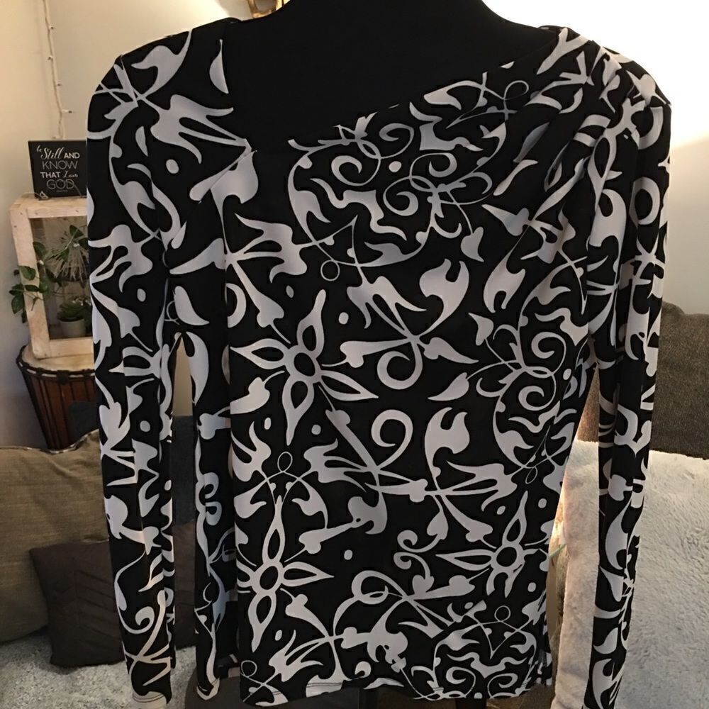 Narsisco Rodriguez Slant neck Rayon/spandex Top - Picture 2 of 6